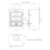 FDC5 Eco stove deimnsions